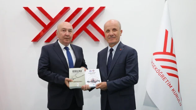 KSÜ Rektörü Yasım'dan YÖK Başkanı Özvar'a hayırlı olsun ziyareti