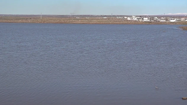 Kuraklık nedeniyle alarm veren gölete yağışlar can suyu oldu