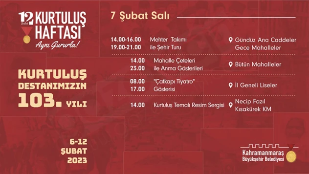 Kurtuluş coşkusu çeşitli etkinliklerle devam edecek