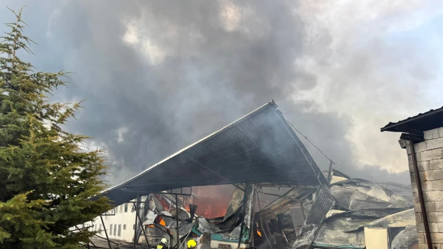 Mobilya fabrikasında yangın