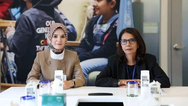 New York'ta kritik görüşme, Göktaş ve BM temsilcisi M'jid çocukları konuştu