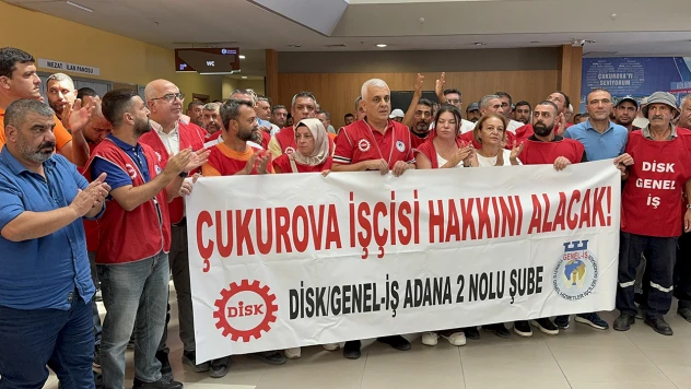 O belediyenin işçileri de eyleme gitti