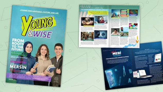 Öğrencilere yönelik young and wıse dergisinin ilk sayısı yayımlandı