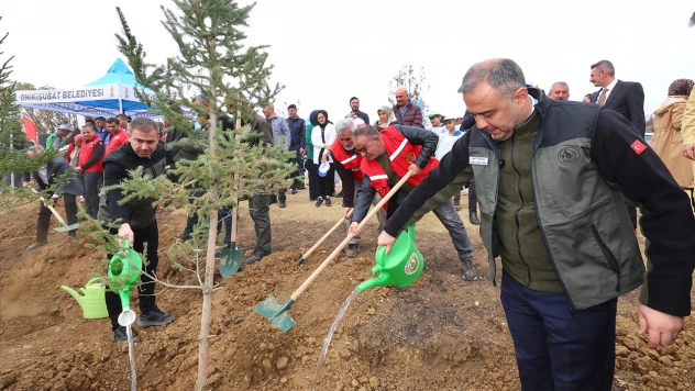 Onikişubat Belediyesi, yangından etkilenen alanları yeniden yeşertiyor