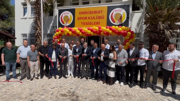 Onikişubatspor tesisleri törenle açıldı