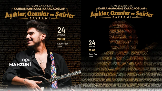 Ozanlar, Şairler ve Aşıklar, Kahramanmaraş'ta aynı sahnede buluşuyor