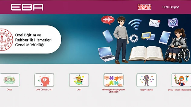 Özel eğitim materyal platformu, EBA'da erişime açıldı
