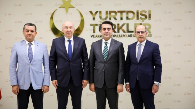 Rektör Yasım'dan YTB Başkanı Turus'a hayırlı olsun ziyareti