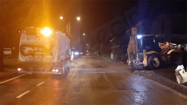 Sağanak yağışa anında müdahale