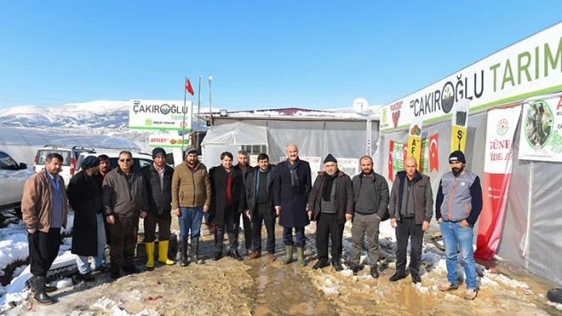 Sere üreticilerini ziyaret eden Başkan Okay: Her şartta çiftçimizin yanındayız