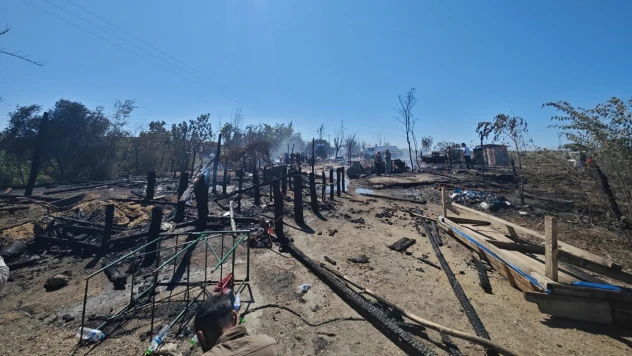 Tarım işçilerinin yaşadığı çadırlar yandı