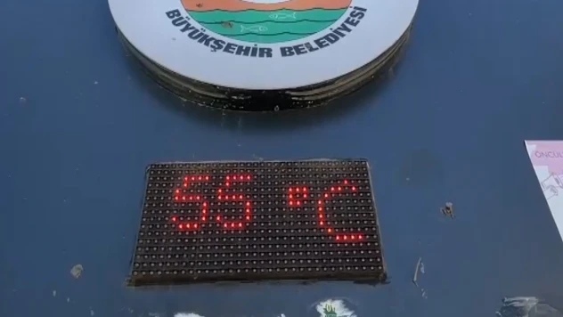 Termometreler 55 dereceyi gösterdi