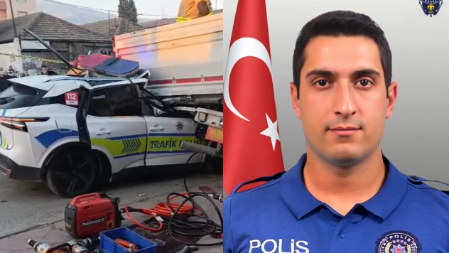 Trafik kazasında 1 polis şehit oldu, 1 polis yaralandı