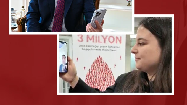 Türk Kızılay'ından 3 milyonuncu kan bağışçısına plaket