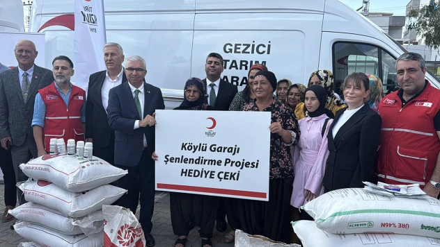 Türk Kızılaydan küçük üreticilere tarımsal destek
