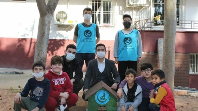 Ülkü Ocakları üyeleri, sokak hayvanları için yaşam alanı oluşturdu