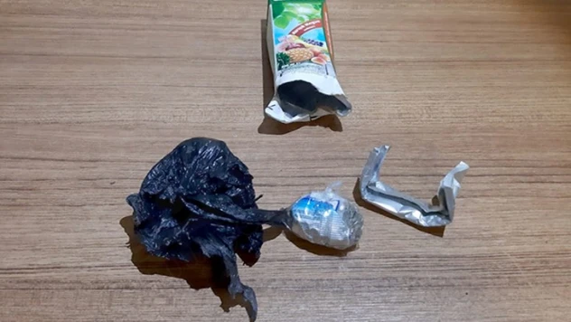 Uyuşturucuyu meyve suyu kutusuna saklayan şüpheli gözaltına alındı