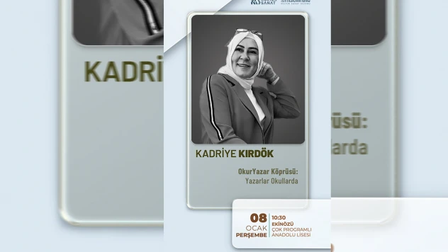 Yazar Kadriye Kırdök, öğrencilerle buluşacak