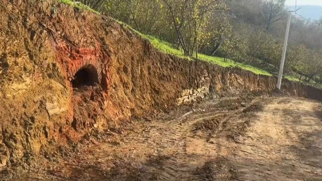 Yol çalışmasında kültür varlığı ortaya çıktı