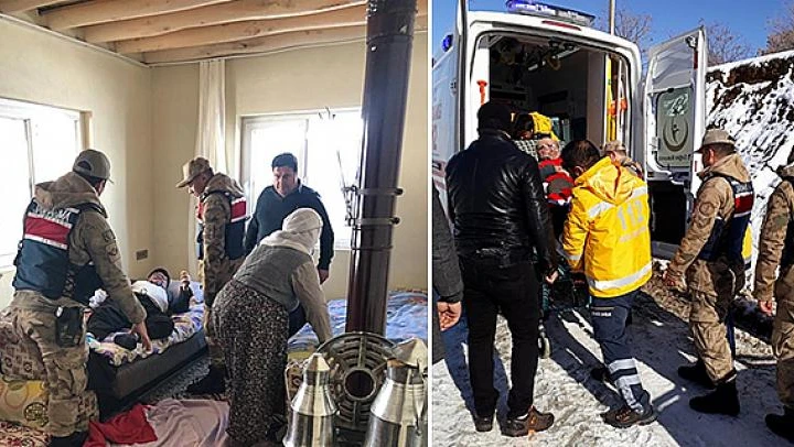 Elbistan'da yaşlı hastanın yardımına jandarma ekipleri yetişti!
