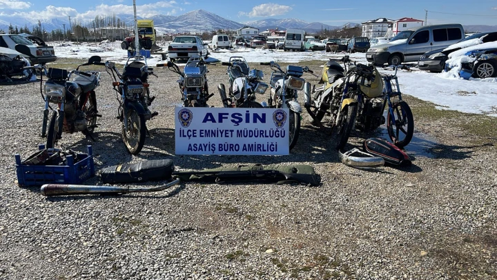 Afşin'de motosiklet hırsızlığına operasyon! 2 şüpheli yakalandı