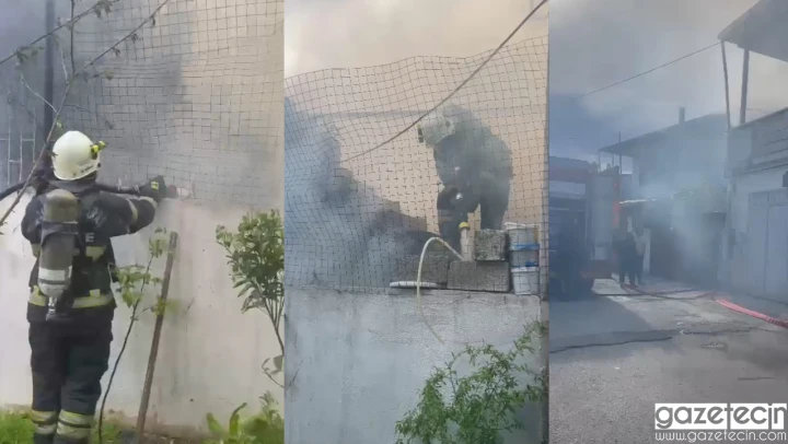 Kahramanmaraş'ta müstakil evde korkutan yangın