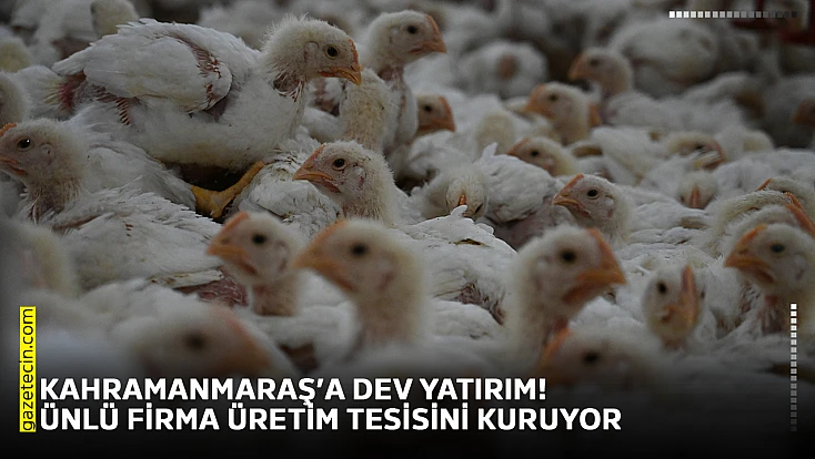 Kahramanmaraş’a dev yatırım! ünlü firma üretim tesisini kuruyor