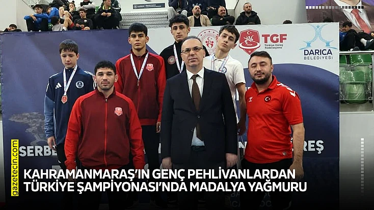 Kahramanmaraş’ın genç pehlivanlardan Türkiye Şampiyonası’nda madalya yağmuru