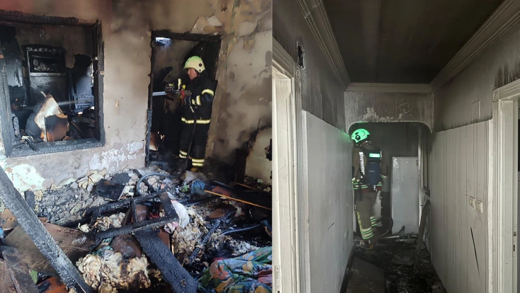 Kahramanmaraş’ta iki mahallede ev yangını