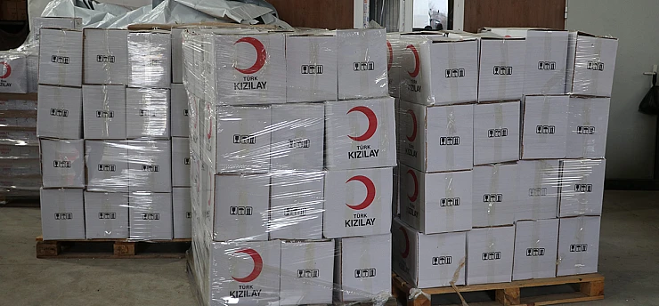 Hijyen kolileri Gazze için yola çıktı