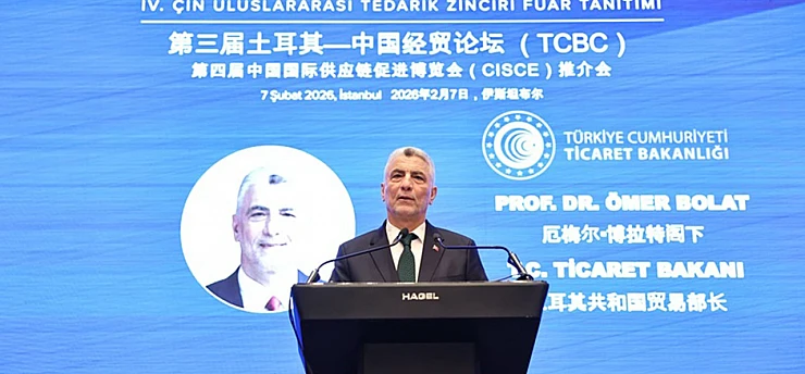 Ticaret Bakanı Ömer Bolat, 3. Türkiye-Çin Konferansı'nda konuştu