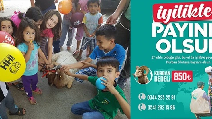 İyilikte payınız olsun!