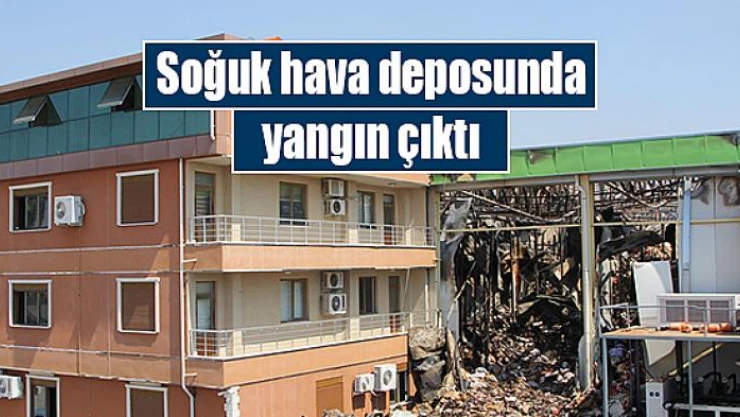 Soğuk hava deposunda yangın çıktı