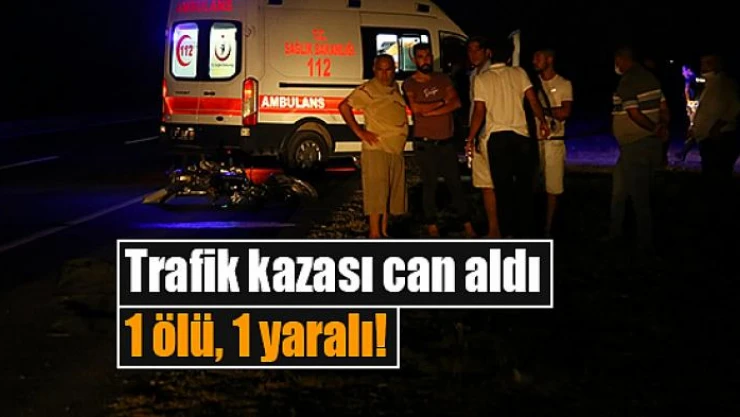 Trafik kazası can aldı: 1 ölü, 1 yaralı