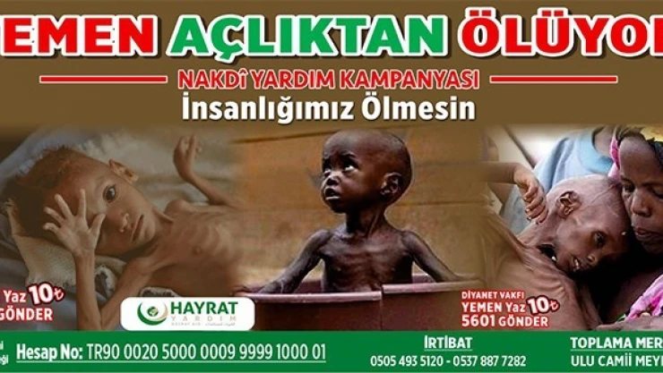 Kahramanmaraş'ta Yemen için yardım kampanyası başlatıldı!