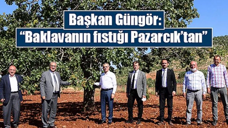 Başkan Güngör, 'Baklavanın fıstığı Pazarcık'tan'
