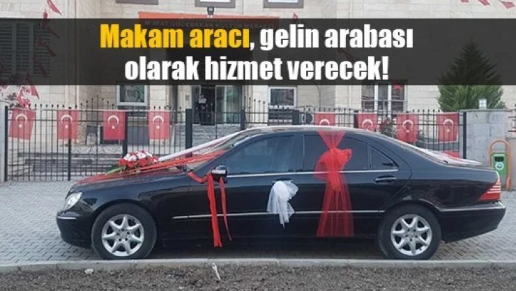 Makam aracı, gelin arabası olarak hizmet verecek!