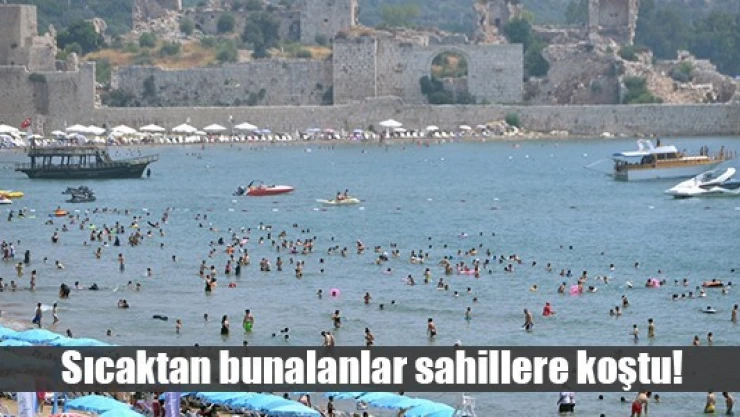 Sıcaktan bunalanlar sahillere koştu!