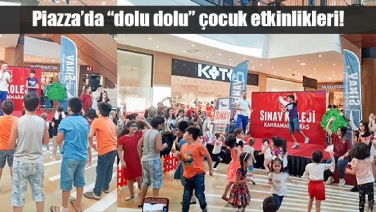 Piazza'da dolu dolu çocuk etkinlikleri