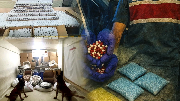 1 milyon 919 bin adet uyuşturucu hap ele geçirildi