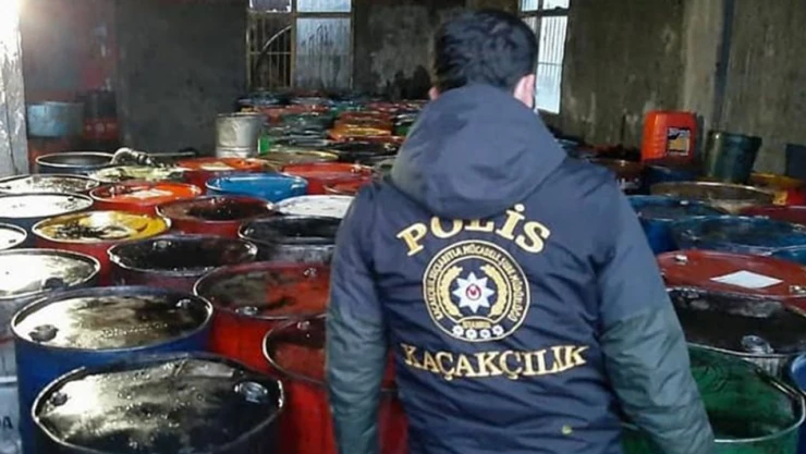 1 milyon litre kaçak akaryakıta el konuldu