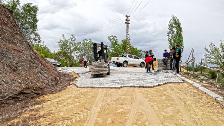 13 bin 500 metrekare parke kullanılan yol hizmete açıldı