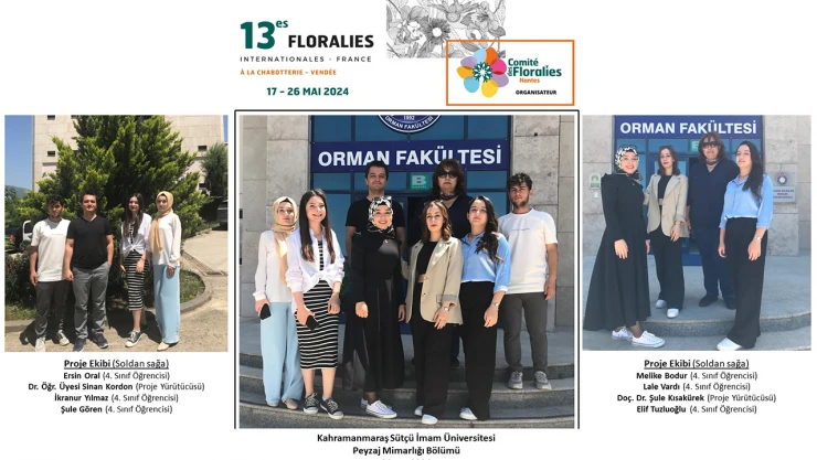 13. Floralies Internationales–France 2024 Expo'da Türkiye'yi KSÜ temsil etti