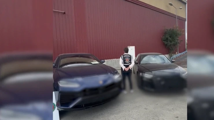 288 milyon liralık 10 lüks araca el konuldu