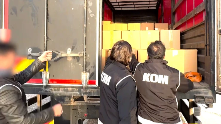 3,5 ton kaçak tütün ele geçirildi