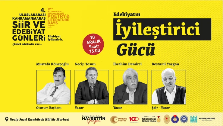 4. Uluslararası Kahramanmaraş Edebiyat Ödülleri sahiplerini bulacak