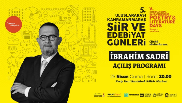 5'inci Uluslararası Şiir ve Edebiyat Günleri, resmen başlıyor