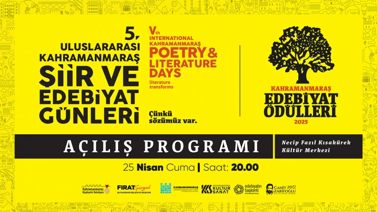5. Uluslararası Şiir ve Edebiyat Günleri başlıyor!