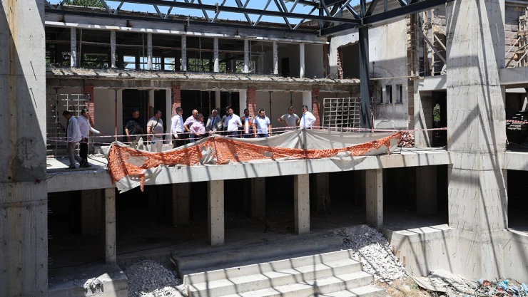 7,5 milyon yıllık fosillerin sergileneceği müzenin yapımı sürüyor