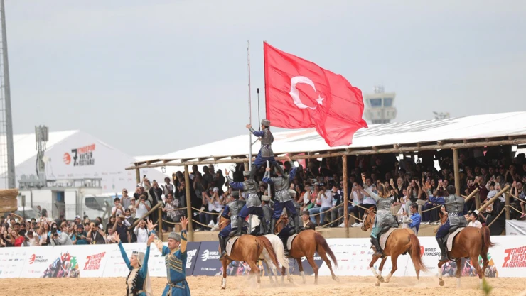 7. Etnospor Kültür Festivali muhteşem gösterilerle açıldı